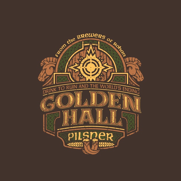 Golden Hall Pilsner by CoryFreemanDesign