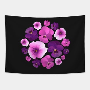 Pansy pattern Tapestry