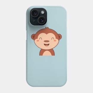 Kawaii Cute Brown Monkey Phone Case