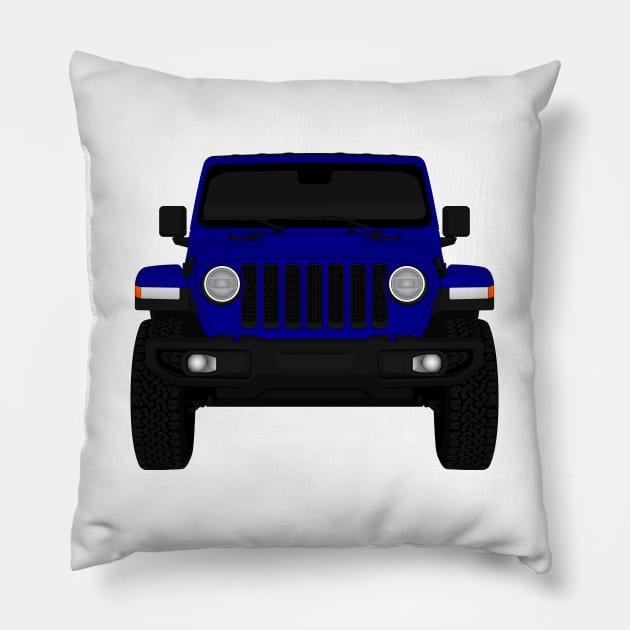 WRANGLER BLUE Pillow by VENZ0LIC