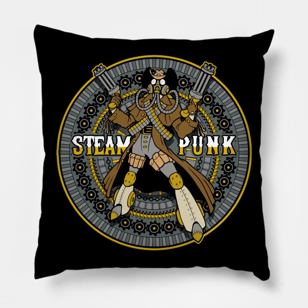 Steampunk Cowboy Pillow by RadStar