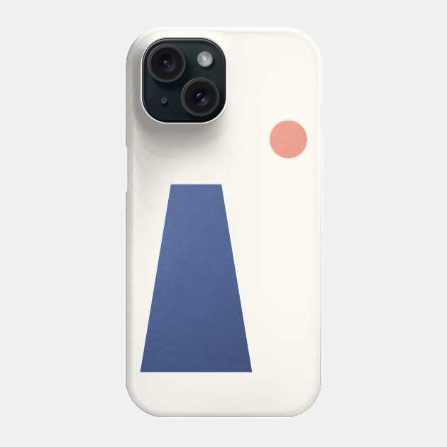 SNJ - Mount_Fuji - minimalist_japnaese_paper_style + beige background version Phone Case by SNJ 新農氏