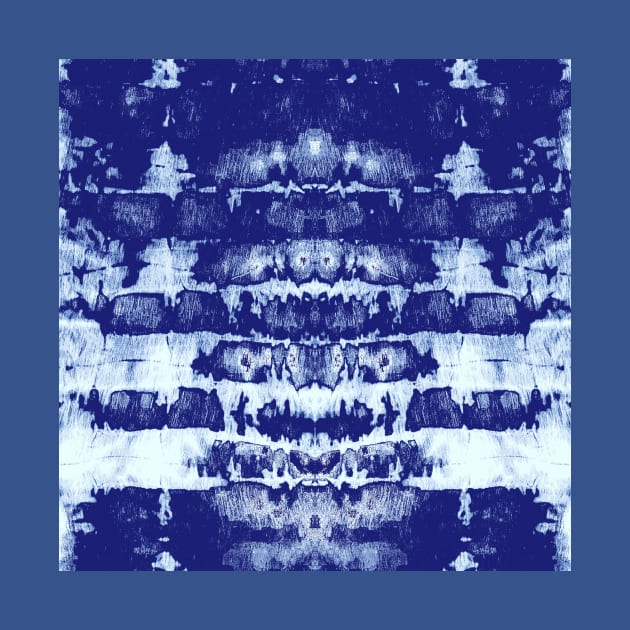 Indigo Tie-Dye Symmetry by Carolina Díaz