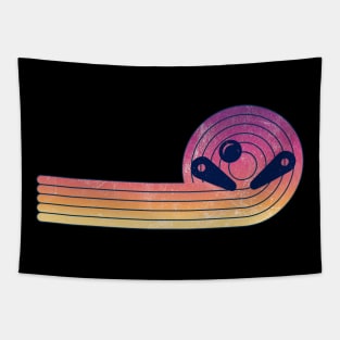 Retro Pinball Player Vintage Look Design Tapestry