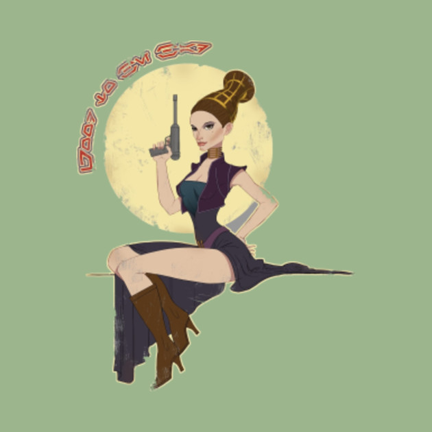 Padme Amidala Pin Up Star Wars Tank Top Teepublic 