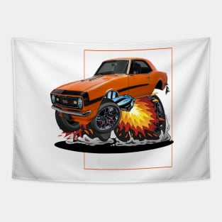 1968 Chevy Camaro SS Hot Rod Tapestry