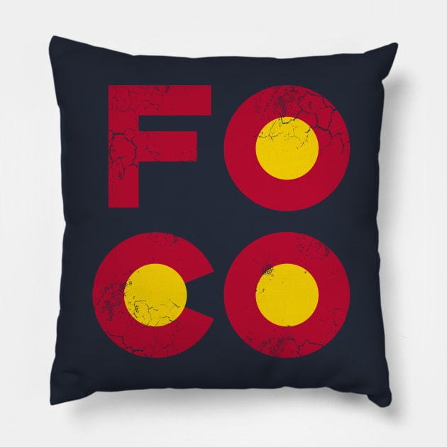 Fort Collins FOCO Colorado Pillow by E