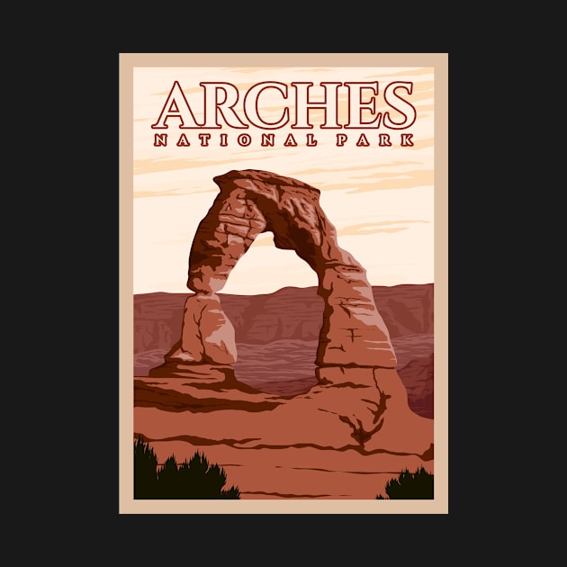 Arches National Park T Shirt Delicate Arch Utah Gift by Master_of_shirts