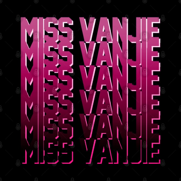 Miss Vanjie! (3) - Rouge Dark Pink Gradient by mareescatharsis