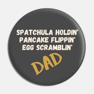 Breakfast Dad - Spatula, Eggs, and Pancakes Pin