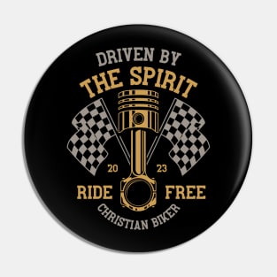 Driven by the Spirit - Christian Biker Pin