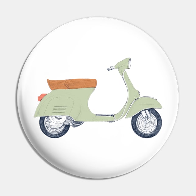 Vespa Pin by speakerine