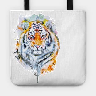 Handsome Tiger Head Portrait Tote