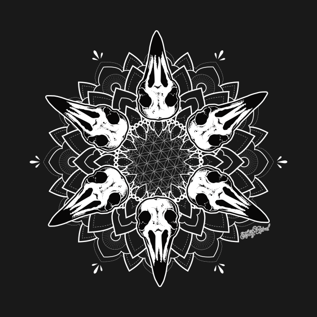 Crow Mandala by holly_astral