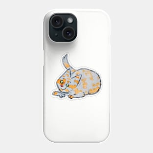 Tortoise cat watercolour Phone Case