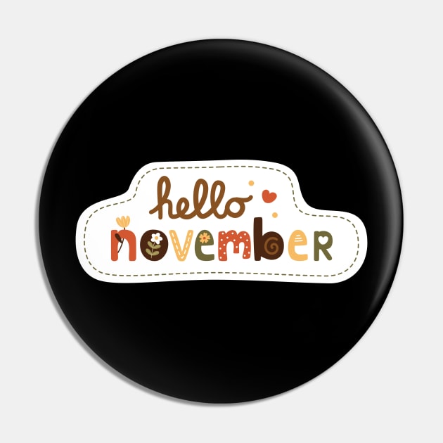 Hello November font art Pin by haistarin