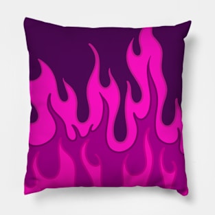 Stylish Bright Pink Flames! Pillow