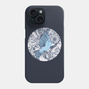 Flight of Fancy - navy, blue, grey Phone Case