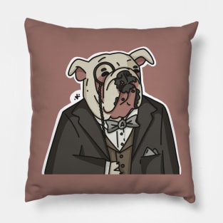 Apolo the Elegant English Bulldog Pillow