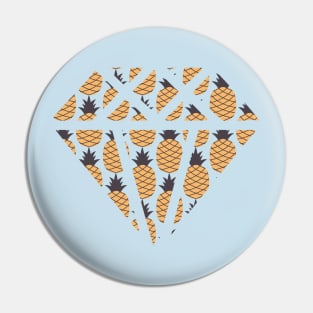 Pineapple Pattern Diamond Pin