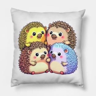 A Prickle Of Hedgehogs Pillow