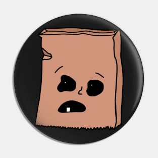 Sad Bag Man Pin