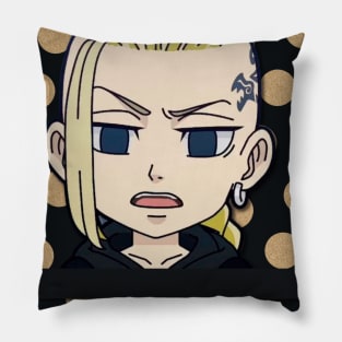 angry rebel boy Pillow