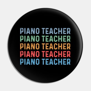 Piano teacher women appreciation day female piano teacher Pin