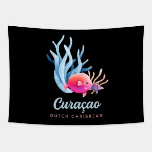 Curacao Dutch Caribbean Coral Reef Diving Tapestry