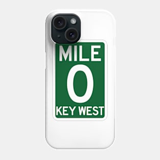 Mile 0 Key West Florida A1A Phone Case