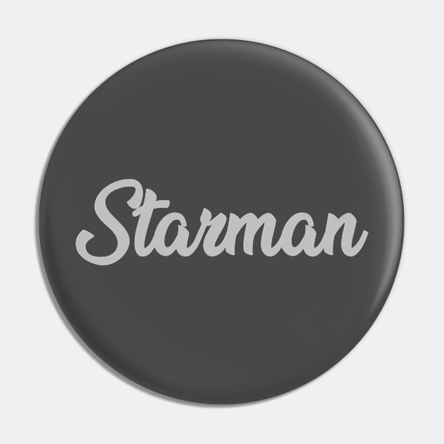 Starman, silver Pin by Perezzzoso