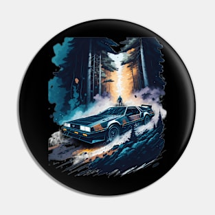 Summer Art DMC DeLorean Pin