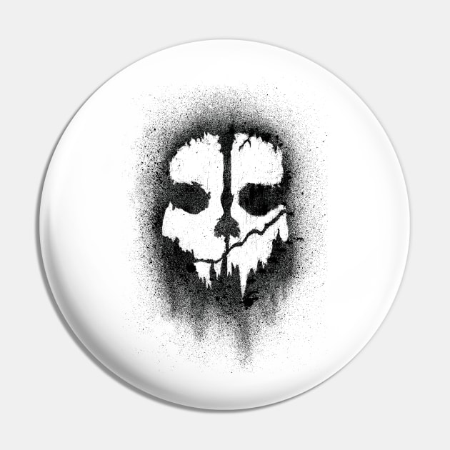 Ghosts Skull Pin by JakeSmith