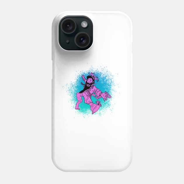 The Deranged King (Purple on Blue) : A Fantasy Character Phone Case by McNerdic