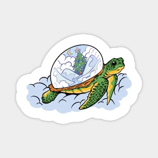 Christmas Turtle P R t shirt Magnet