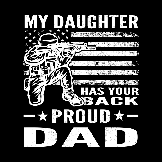 My Daughter Has Your Back Proud Dad Combat by CoffeeandTeas