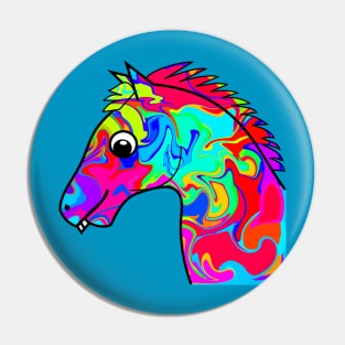 Colorful Horse Pin