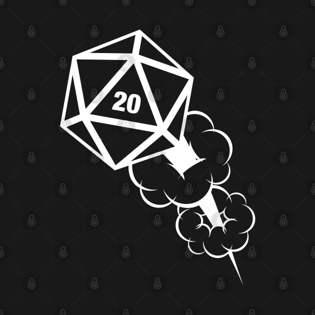 D20 Critical Hit Polyhedral Dice by pixeptional