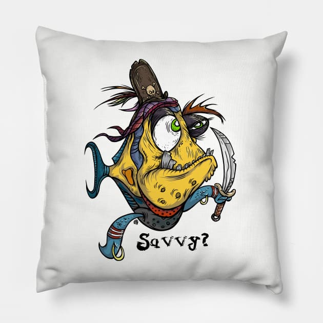 A Pirate's life Pillow by spartacomargioni