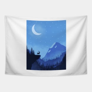 Winter Moon Tapestry