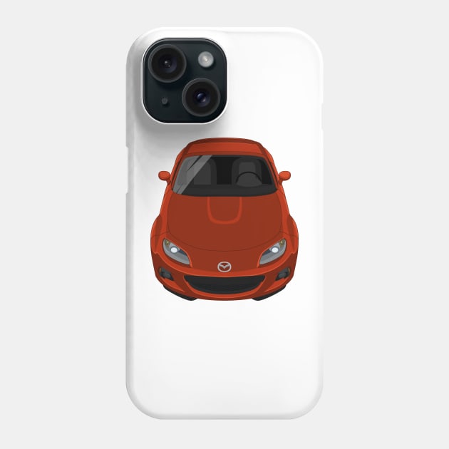 MX-5 NC 3rd gen 2013-2014 - Dark Red Phone Case by jdmart