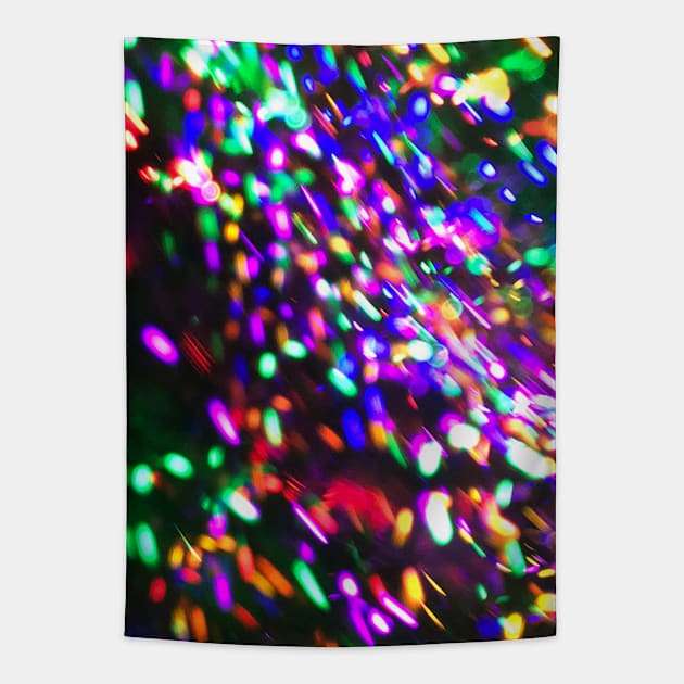 Color Lights In Motion no. 1 Tapestry by Neil Feigeles