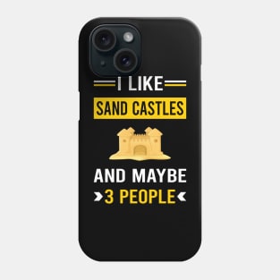 3 People Sand Castle Phone Case