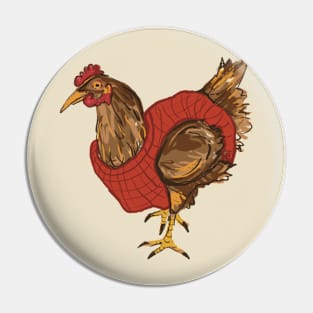 Chicken in a jumper Pin