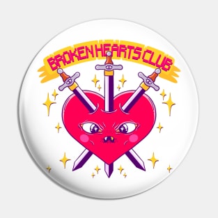 Broken Hearts Club Pin