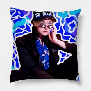 so blue album cover Pillow