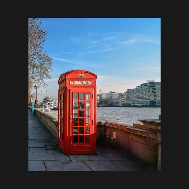 Red telephone box by lena-maximova