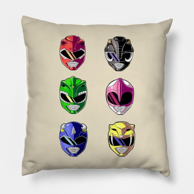 power ranger Pillow by fancy ghost