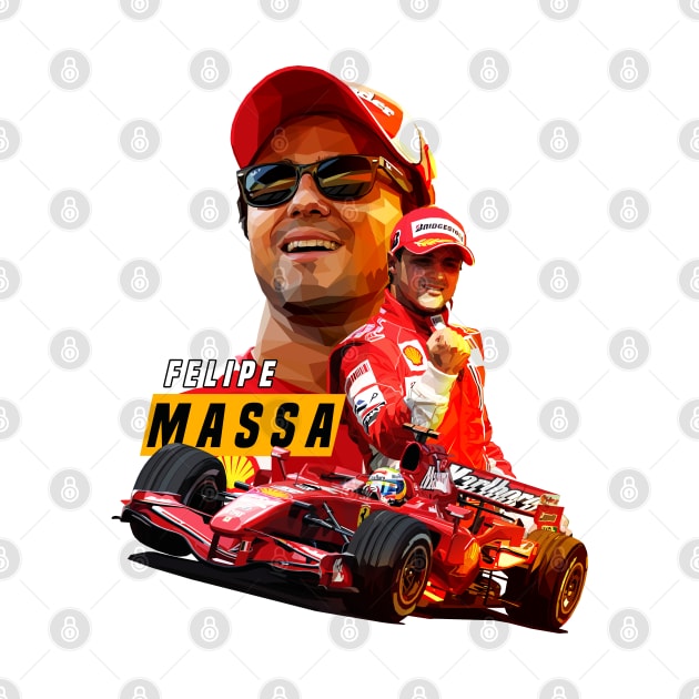 Felipe Massa Low Poly by pxl_g