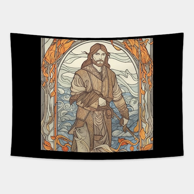 Ivar the Boneless Norse mythology Tapestry by ComicsFactory